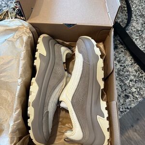 Teva Taupe and Cream Chunky Outdoor Sneakers